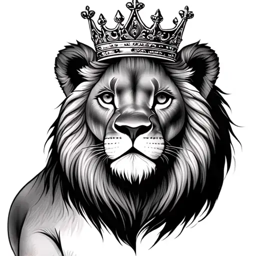 Baby Lion With Crown