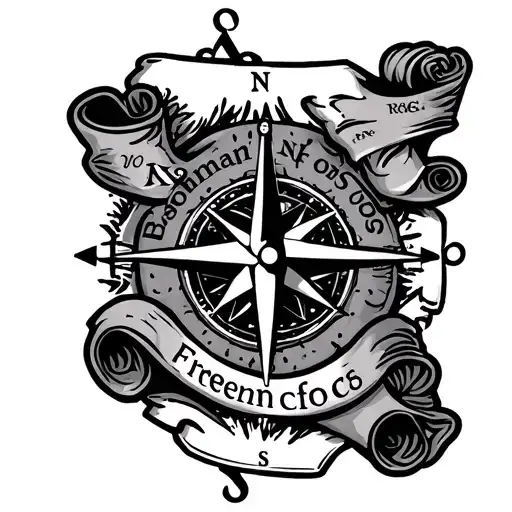 Nc And Sc State With Compass 3 Sons With Scroll With Freeman On It