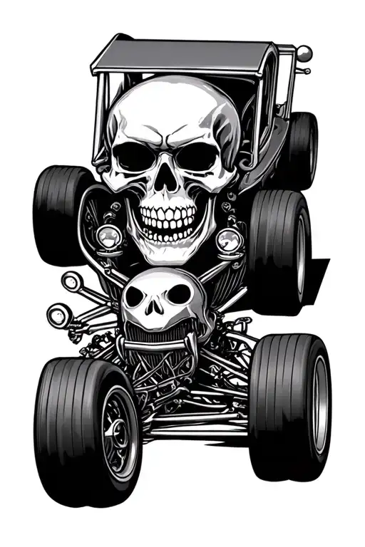 Skull Car Racing