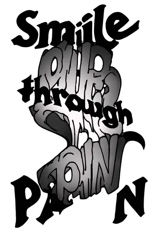 Smile Through Pain Words
