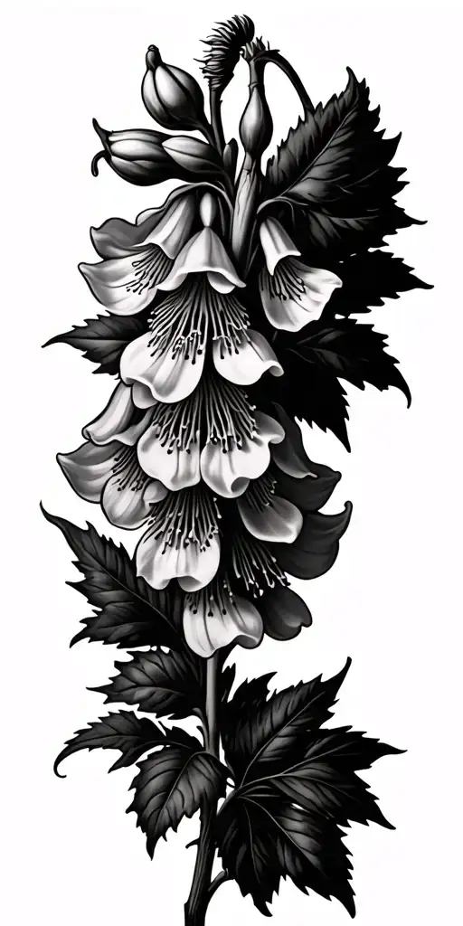 Foxglove Flower With Insect