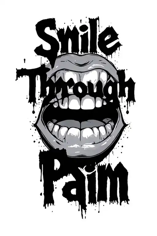 Smile Through Pain Words