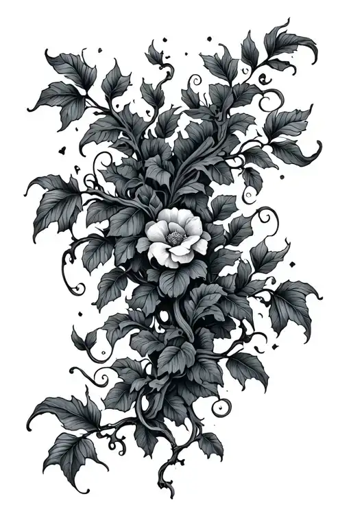 Long Vine With A Dark Aesthetic