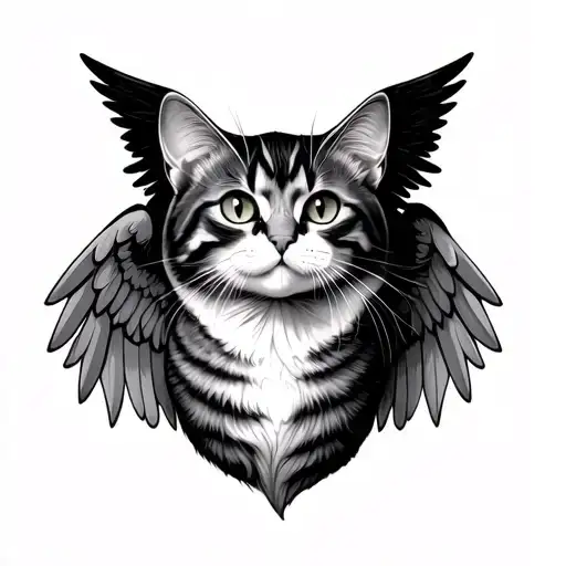 Cat With Angel Wings