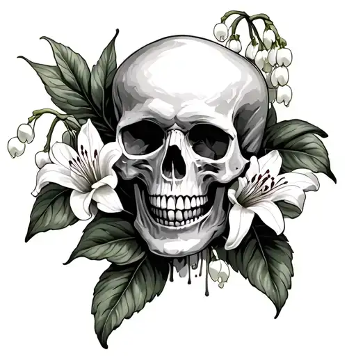 Skulls And Lily Of The Valley