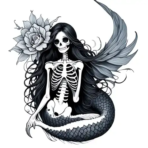 Skeleton Mermaid