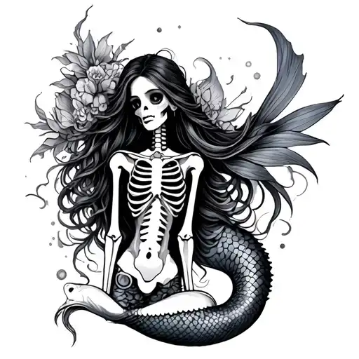 Skeleton Mermaid