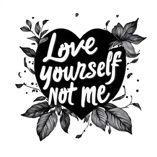 Love Yourself Not Me
