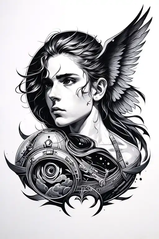 Archangle Micheal And Space