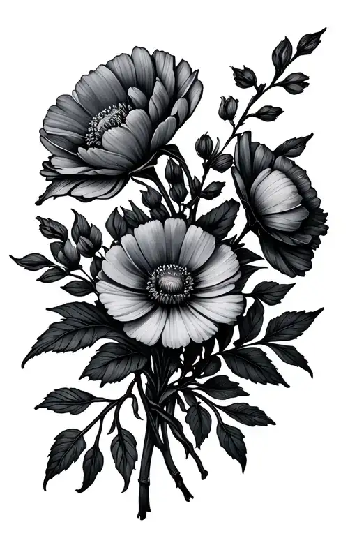 Birth Flower Bouquet Januari Mail November