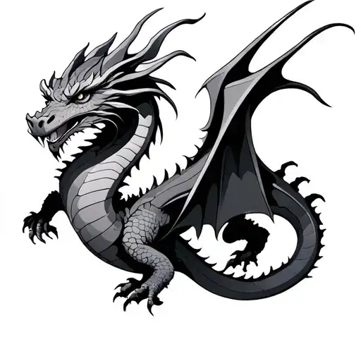 Fine Line Dragon