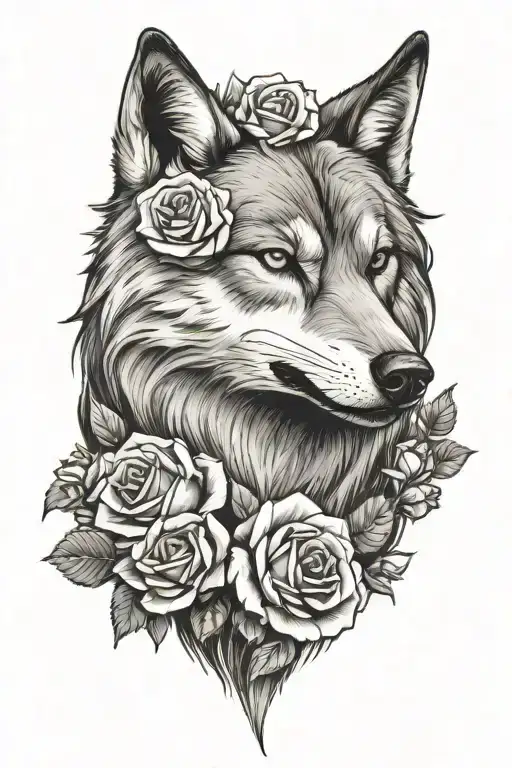 Rabid Wolf And Roses