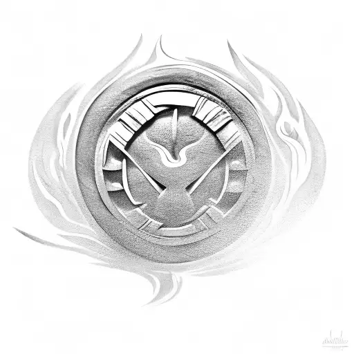 Maori-inspired Fire And Water Elements Forming A Shield Of Protection