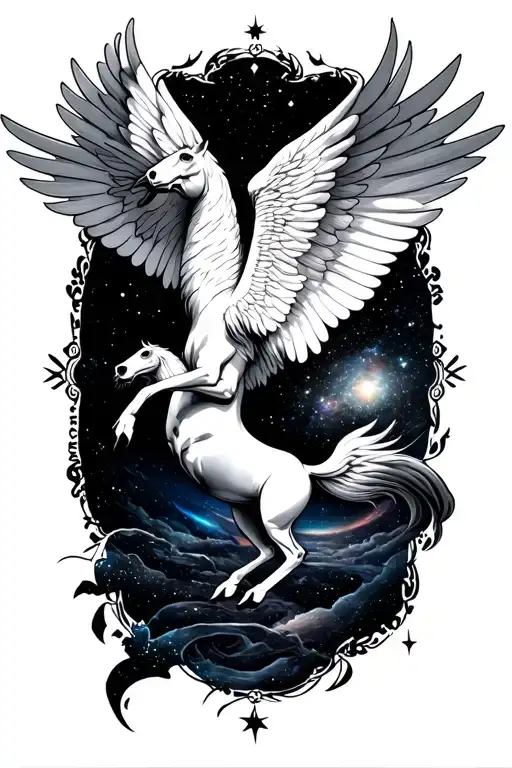 Pegasus And Galaxy