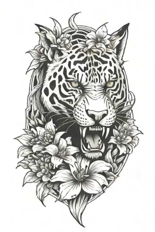 Predator Stalker And Flowers