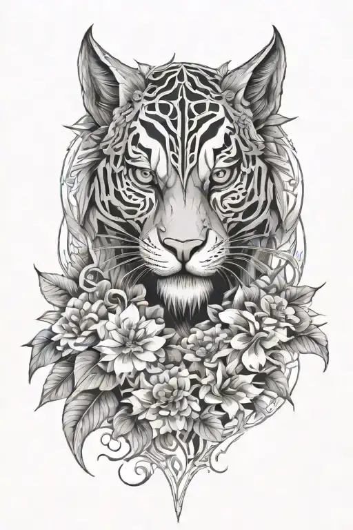 Predator And Flowers