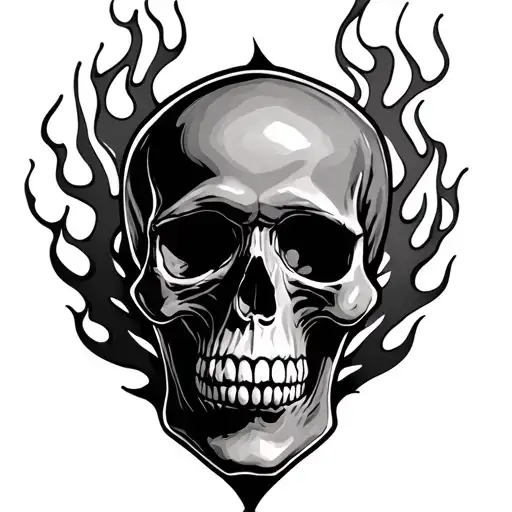 Skull And Flame Filler