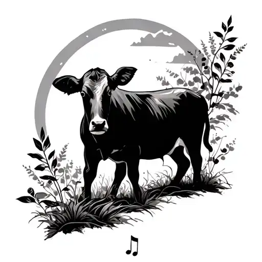 Nature And Music For A Calf