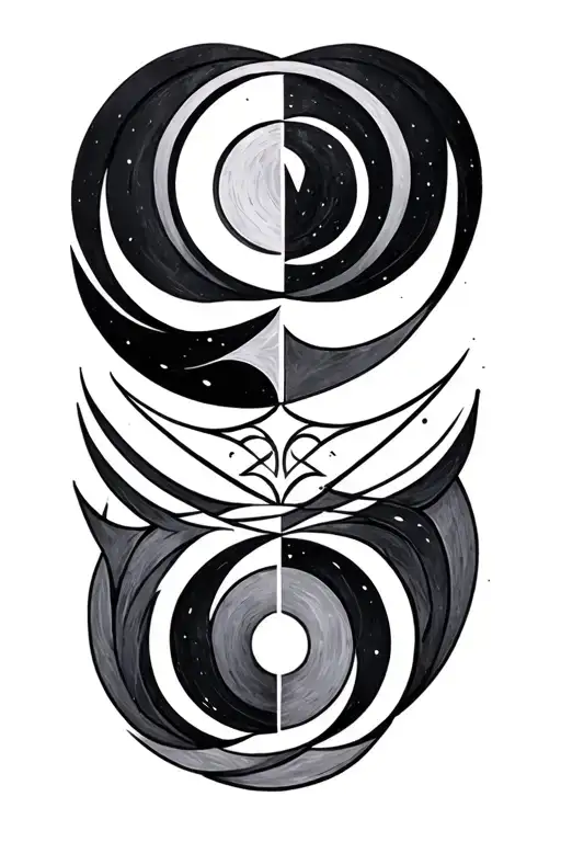 Nordic Runes Circle Geometric Design Incorporating