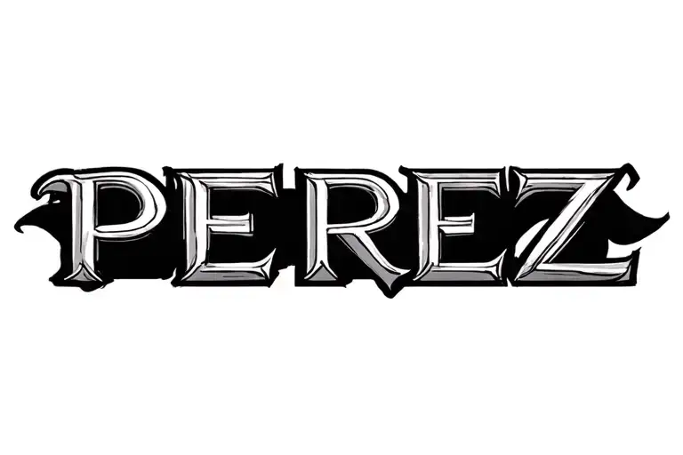 Perez Name Written