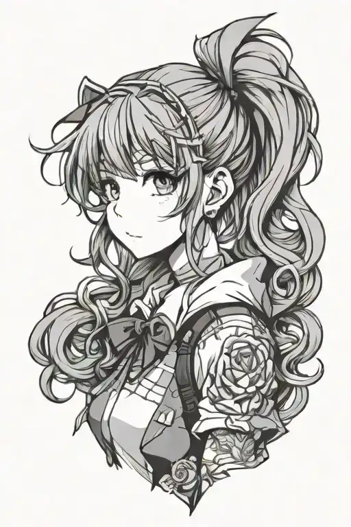 Anime Female Schoolgirl