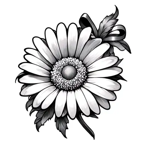 Bows And Daisy Flower