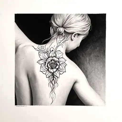 Spiritual And Meaningful Lines On The Back