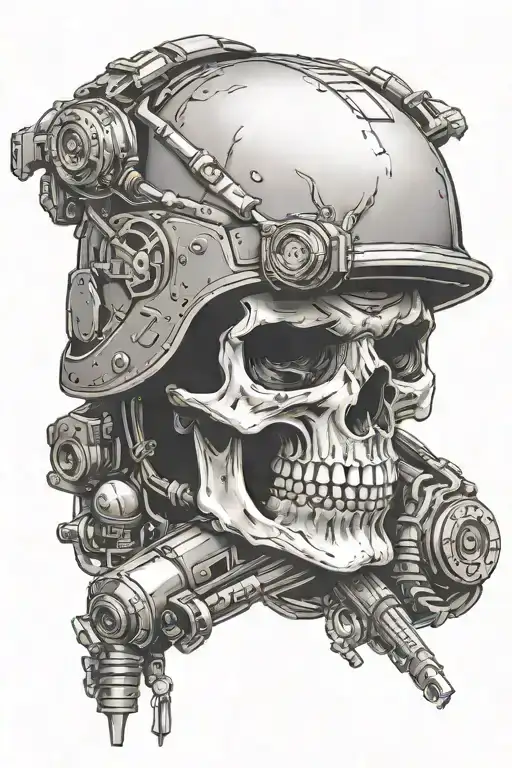 Military Gear Organized So I Looks Like A Skull