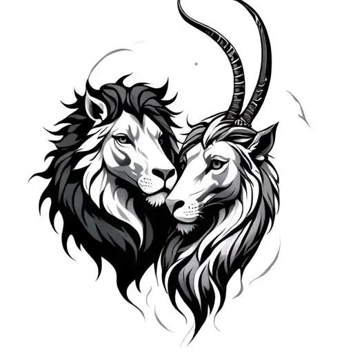 Zodiac Sign Sagittarius And Leo Zodiac Sign Intertwined