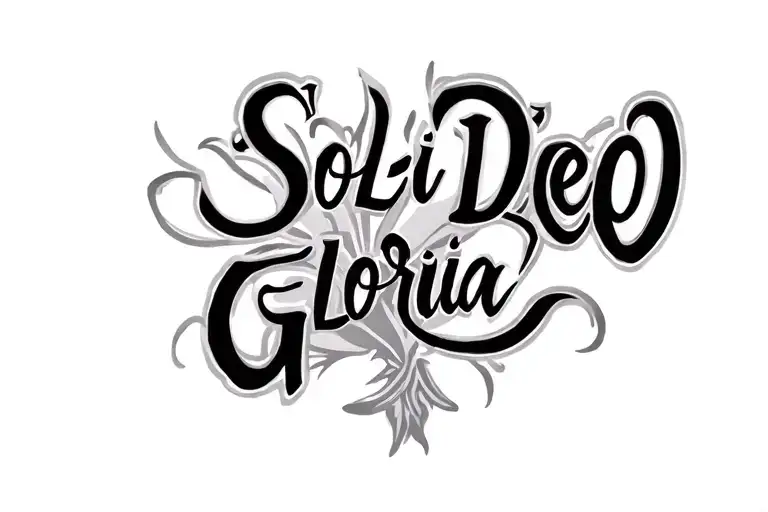 Soli Deo Gloria Make Is A Straight Line