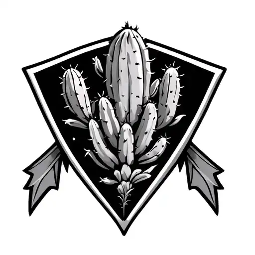 Arrowhead With Cactus