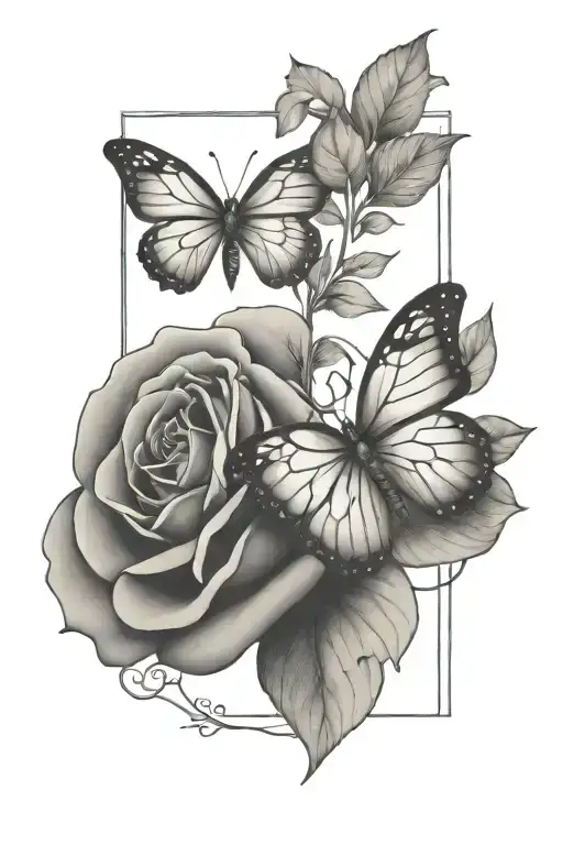 Dark Rose Butterfly