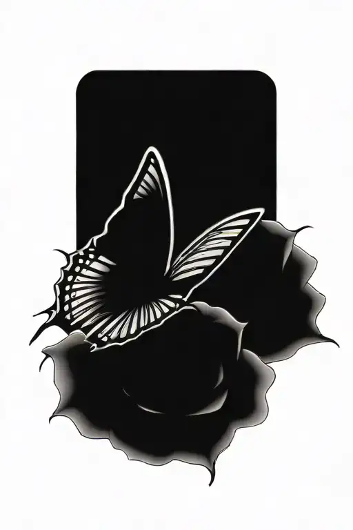 Dark Rose Butterfly