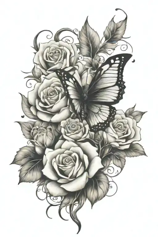 Dark Rose Butterfly