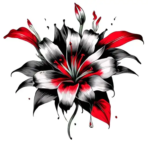 Lilly Black And Red