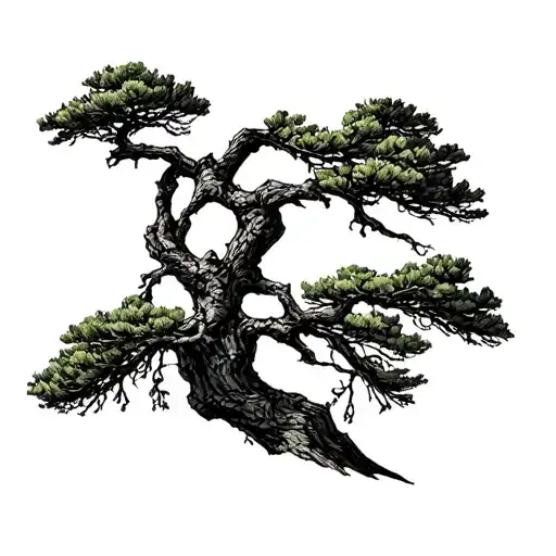 Greek Philosophers Stone Pine Tree