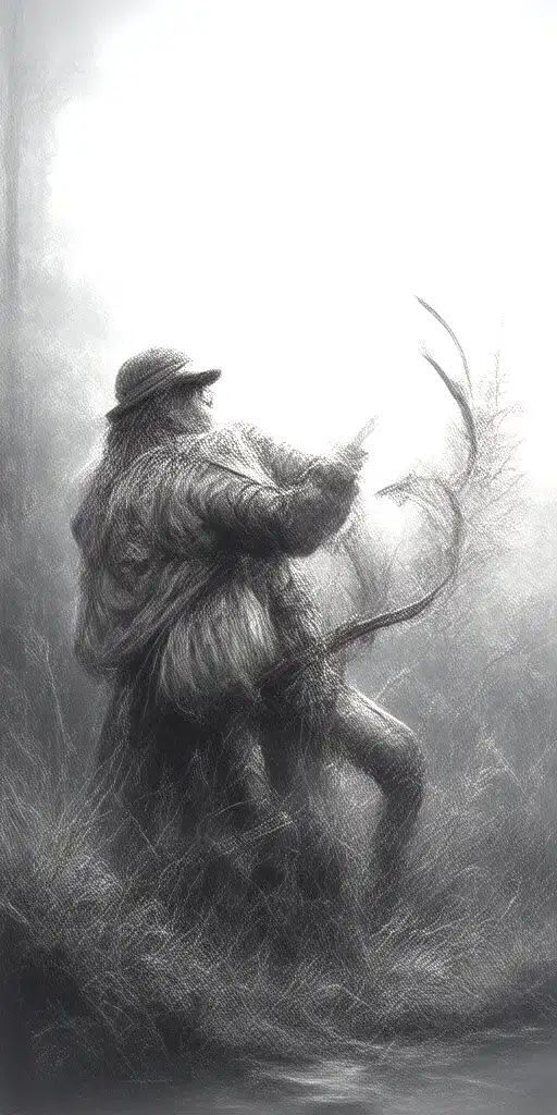 Outdoor Bow Hunting Scene