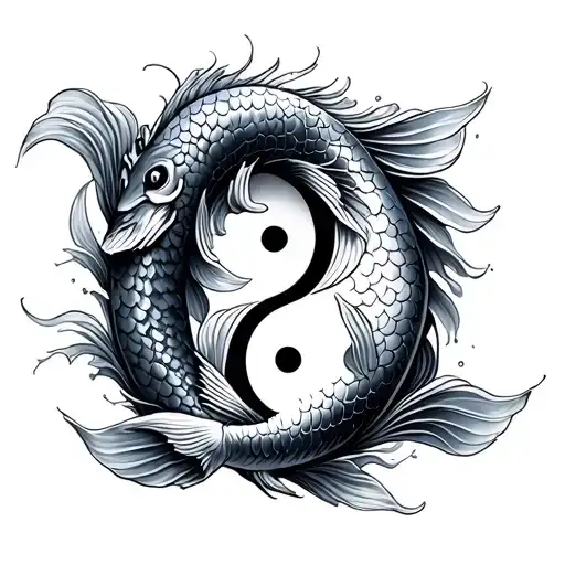 Koi Fish Yin Yang