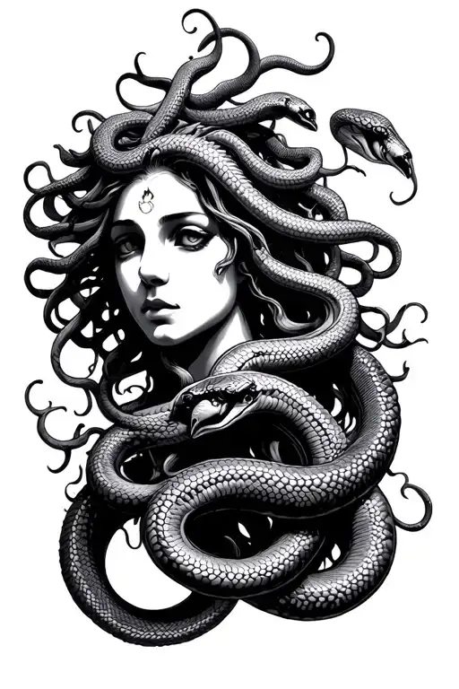 Medusa With Snakes