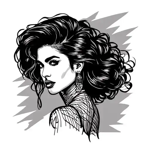 Minimalist Line Art Tattoo For A Man's Arm Inspired By Amy Winehouse