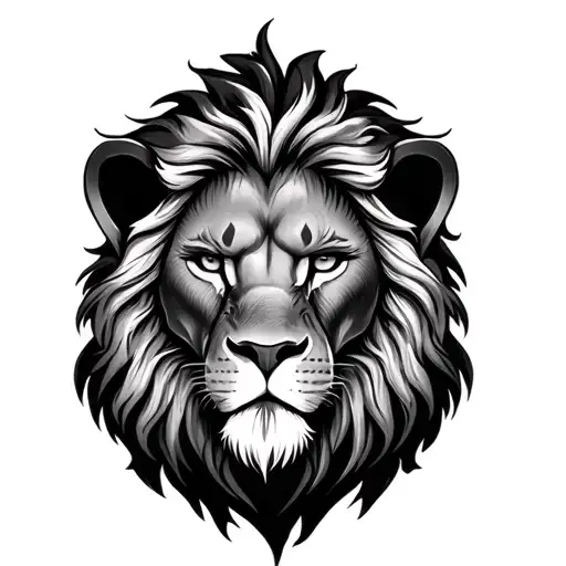 Lion Chest Piece With My Face As The Lion Head