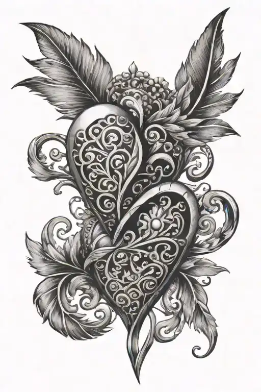 Scales Heart And Feather