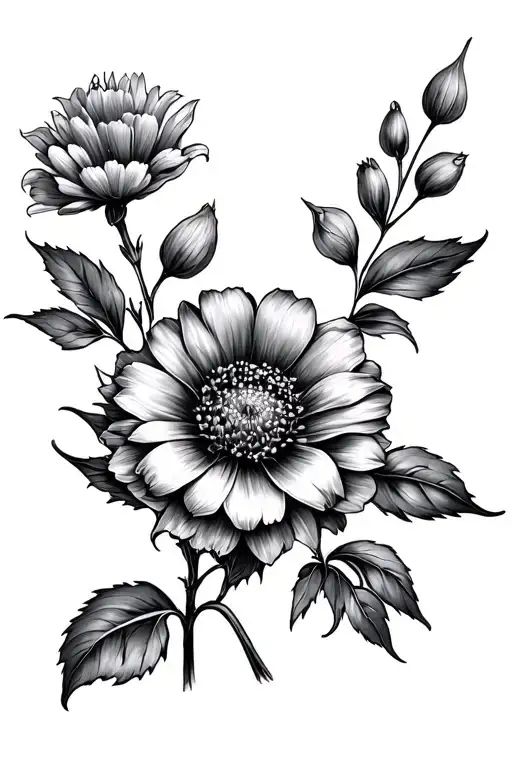 August October November And July Birth Flower