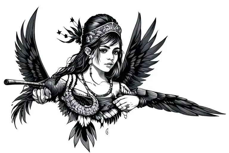 Aviation Navigation Strength Native Girl