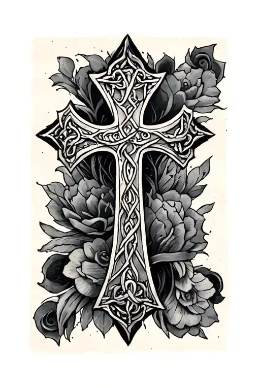 Forearm Tattoo With Irish Cross