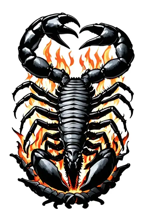 Scorpion Emerging Victoriously From The Ashes