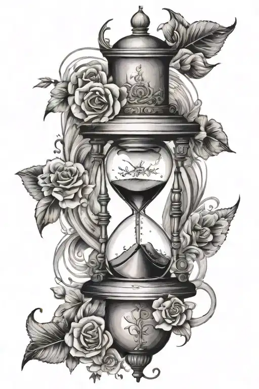 Compasss And Hourglass