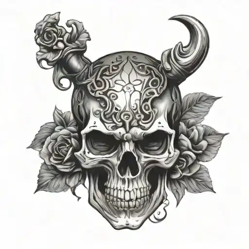Skull On Forearms