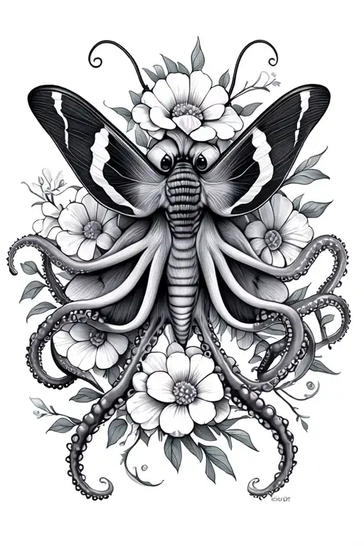 Octopus Moth Flowers