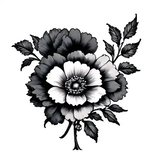 Flowers Color On Chest